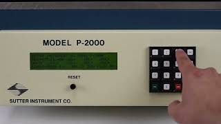 Sutter P-2000雷射拉針儀上程式設定並拉制玻璃電極