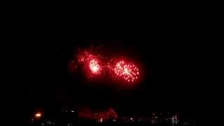 Akron University springfest fireworks 2014.