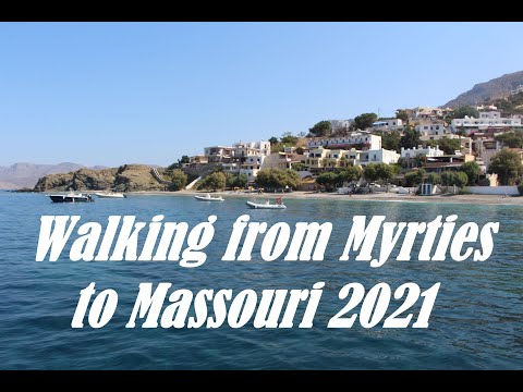 Walking from Myrties to Massouri on the island of Kalymnos in Greece