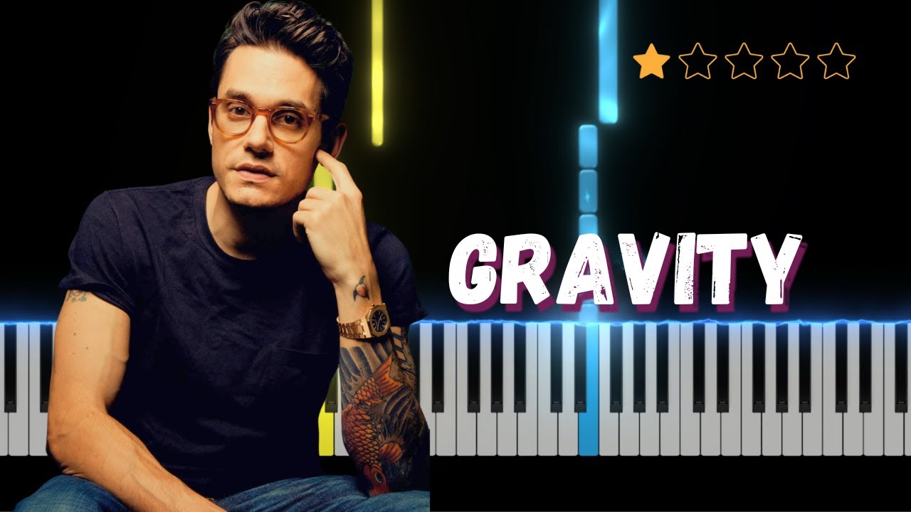Gravity - john mayer︱Easy Piano Tutorial