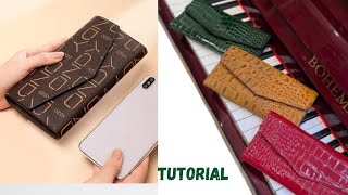 Make this cute purse/wallet with me | how to make leather bag