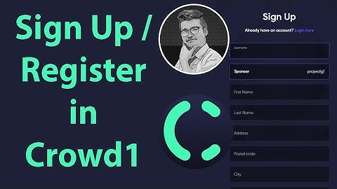 How to Sign Up in Crowd1 | Register a New Member in Crowd1 | Join Crowd1 | Crowd1 Tutorial