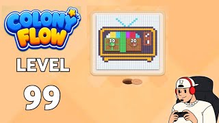 Colony Flow level 99 walkthrough gameplay 