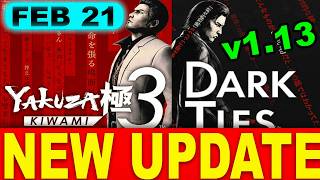 Yakuza Kiwami 3 & Dark Ties UPDATE 1.13 Patch  Finally Fixes Major Story Blocks and Crashes!