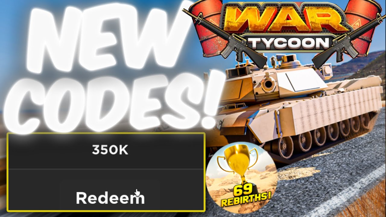 War Tycoon codes (November 2023) - free guns, cash, and upgrades