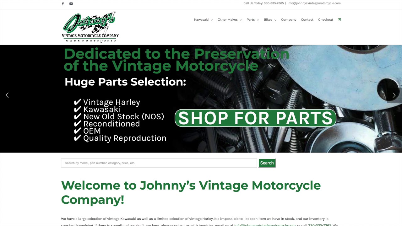 site Development Motorcycle Parts Store YouTube