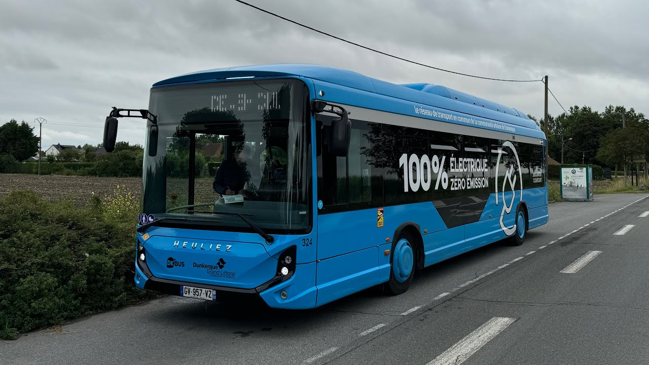 Heuliez Bus GX 337 Elec n°324 | DK’Bus (4K)