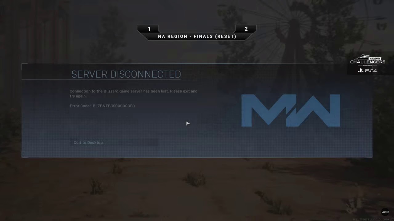Cod Modern Warfare Server Disconnected – JRYE