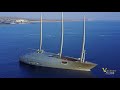 Sailing Yacht A - Самая большая парусная яхта в мире. Кипр Айа Напа. 4K video.