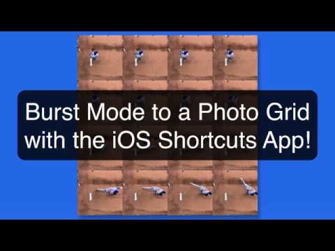 How to use the Photo Grid Shortcut with a set of burst photos on iPhone ...
