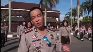 TNI - POLRI Pontianak Joget Turun Naik Bersama Pelajar Kota Pontianak 2017