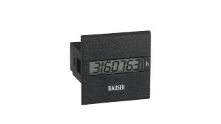 Počítadlo Provozních Hodin Bauser 3801 3 1 0 1 2 Dc 12 24 Vdc 45 X 45 Mm Ip54