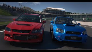 Gt7 - Lancer Evo Ix 06 Vs Impreza Wrx 04