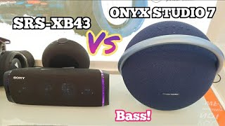 Harman/kardon Onyx studio 7 vs. Sony SRS-XB43 | Bass Sound Test!