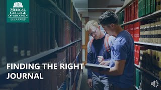 Finding the Right Journal