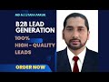 Upwork Lead Generation Specialists |List Building|Prospect List|Data Entry|Data Scraping.