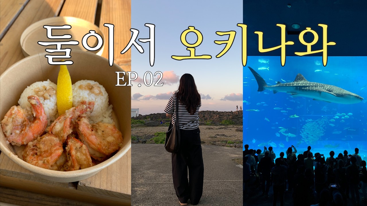 🇯🇵오키나와 🌈 (일본인 친구 만드는 방법, 야키젠, 츄라우미수족관, 코코이찌방야, 스시로, T남편과F아내 여행 ep.2) | 부부여행