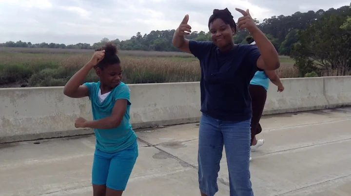 The Family wilding on our crabbing trip..