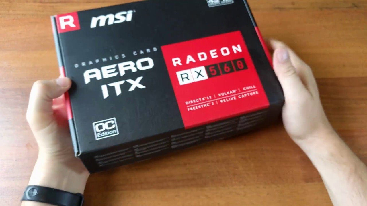 Unboxing ATI AMD RADEON™ RX 560 MSI AERO ITX 4G OC