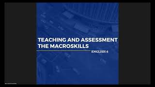 ENGLISH 6 Course Orientation