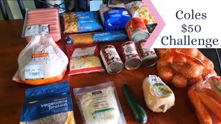 $50 Challenge - Coles (After inflation) - 7 nights of Dinners - Family of Five