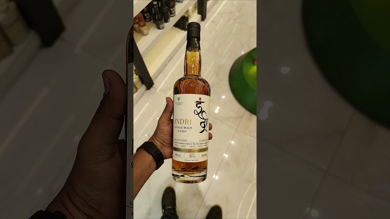 Indri indain single malt 750 ml | Maharashtra price | #whiskey #singlemaltscotch #youtubeshorts