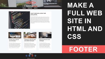 make a full website using HTML and CSS part 3