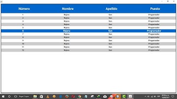 Java Swing - JTable Estilo Metro En JAVA - Descargar Componente