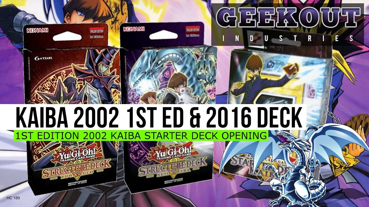 CLASSIC Yugioh a £350 2002 1st ed kaiba starter deck & new 2016 ...