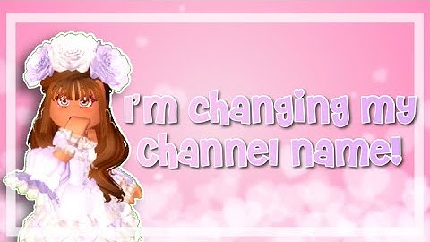 I changed my channel name. ⚠️*Important*⚠️ *read description*