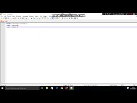 Python Programming - Calendar Program