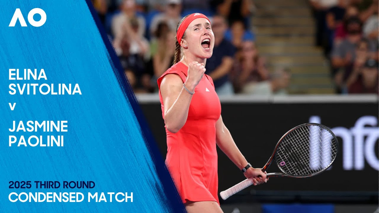Elina Svitolina v Jasmine Paolini Condensed Match | Australian