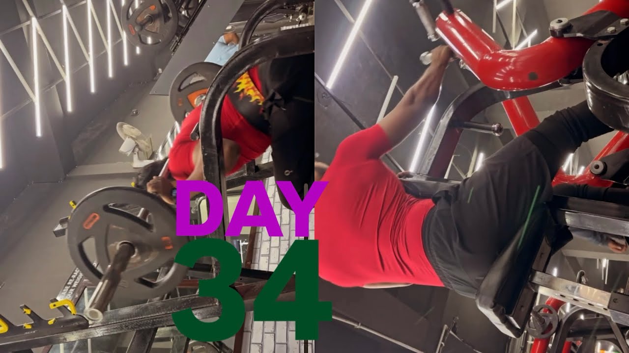 DAY 34 LEG DAY & BACK DAY - YouTube