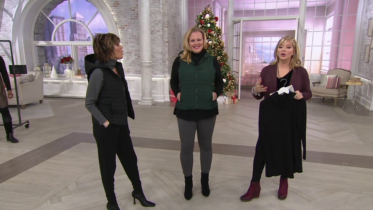 Lisa Rinna Collection Puffer Vest with Side Zipper Detail on QVC