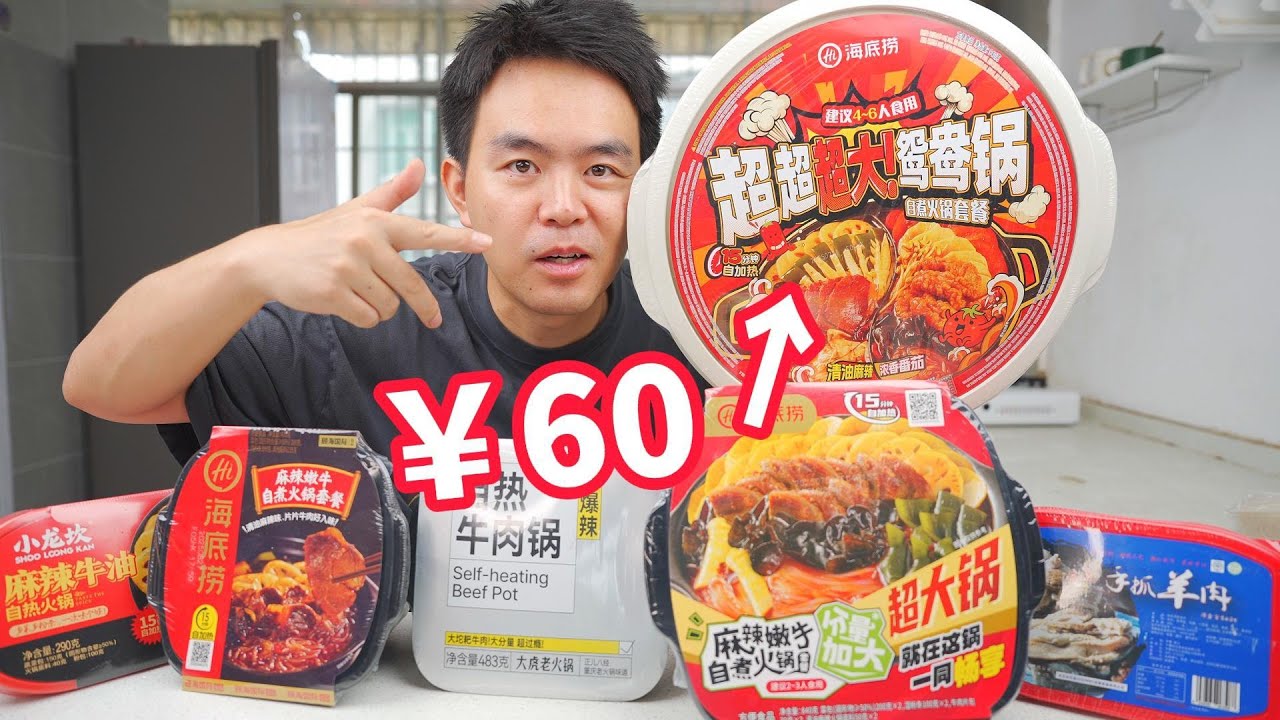 从10元到60元分别都能吃到什么样的自热火锅？
