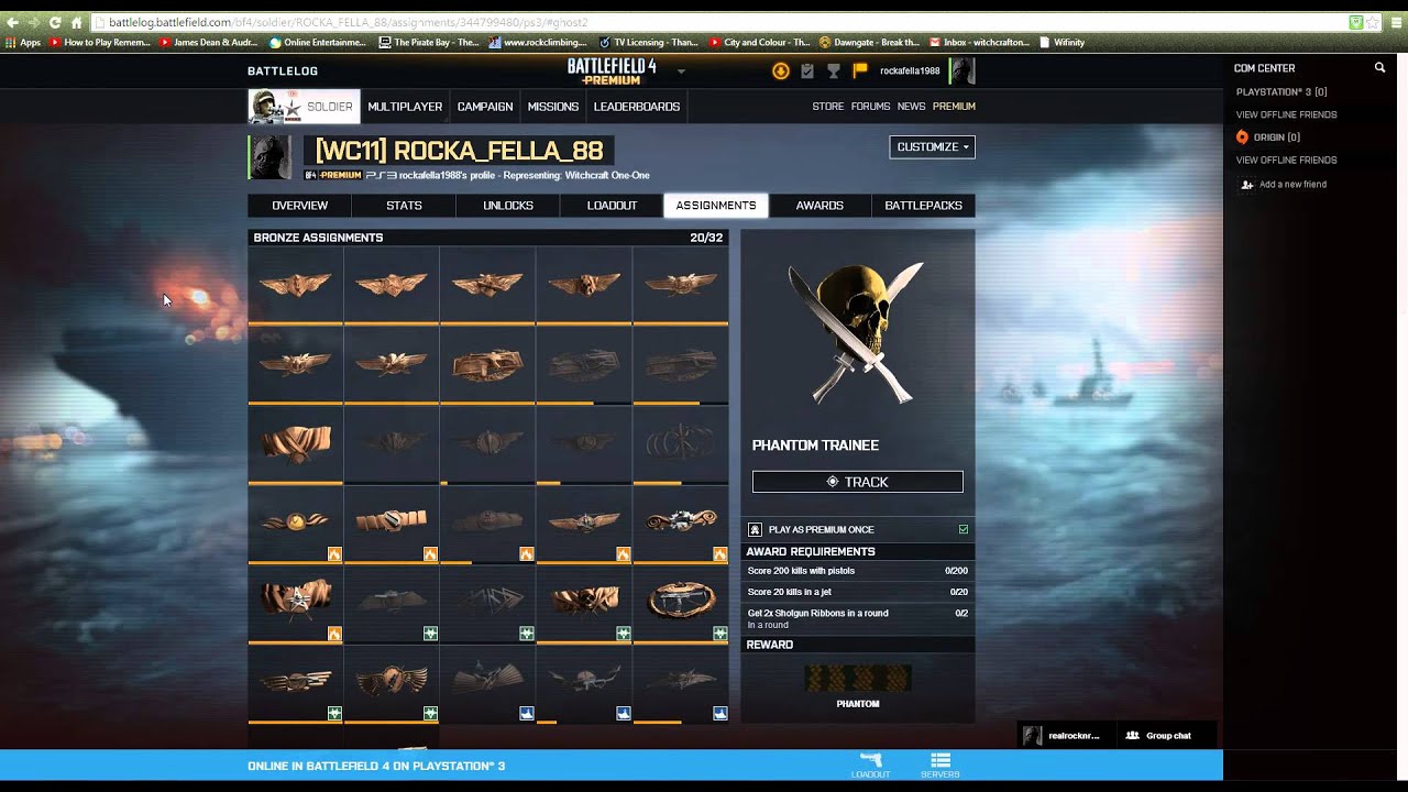 Phantom Trainee Password and Assignment Unlock BF4