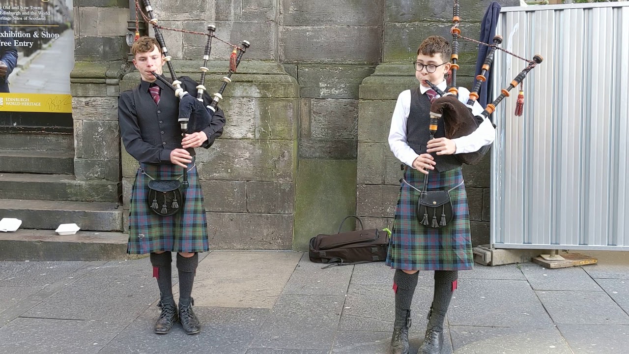 Scottish bagpipes in Edinburgh wish Anita Rosenberg happy birthday YouTube