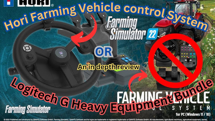 Logitech G Farm Simulator Heavy Equipment Bundle (2nd Generation), Steering  Wheel Controller for Farm Simulation 19 (or Older), Wheel, Pedals, Vehicle