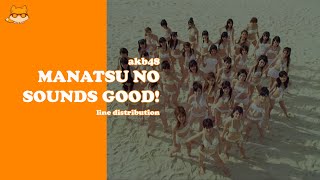 Line Distribution: AKB48 - Manatsu no Sounds Good