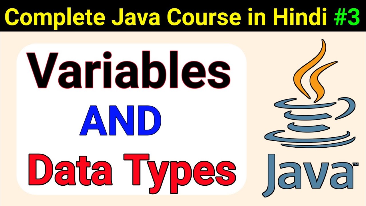 Variables & Data Types in Java | Java Course in hindi #3 | Prime ...