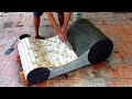 DIY cement garden lounge chair # 131