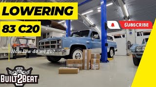 1983 Chevy C20 lowering kit install. Let's see how low we can get it. part #1