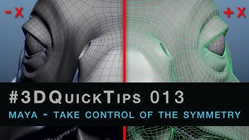 #3DQuickTips 013 - Maya - Take Control Of The Symmetry