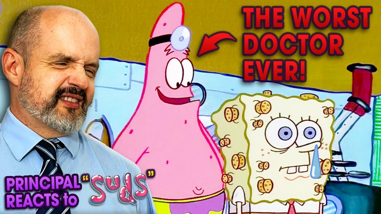 Реакция директора школы — «Губка Боб Квадратные Штаны», 1 сезон 15 серия — Видео с реакцией на «М...