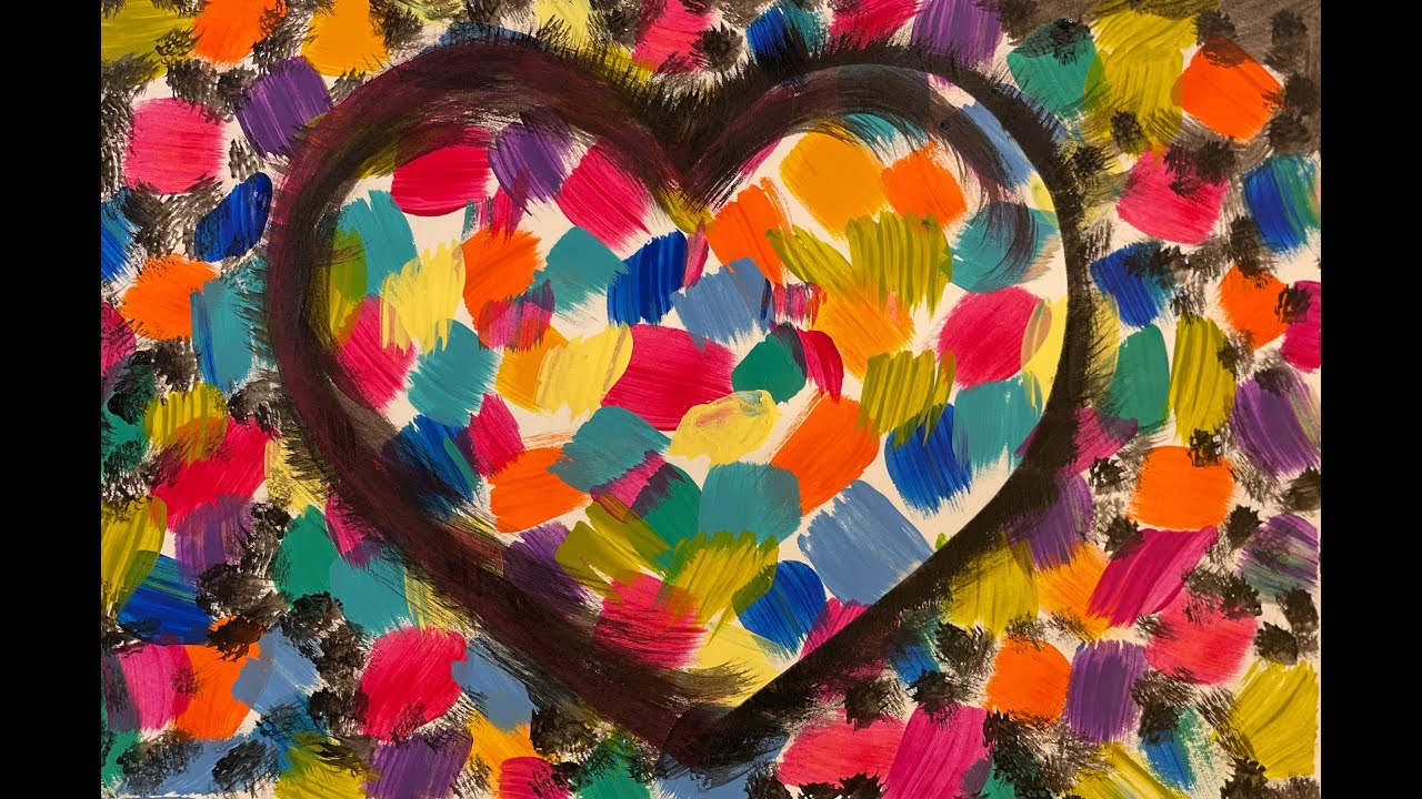 Jim Dine inspired Confetti Heart YouTube