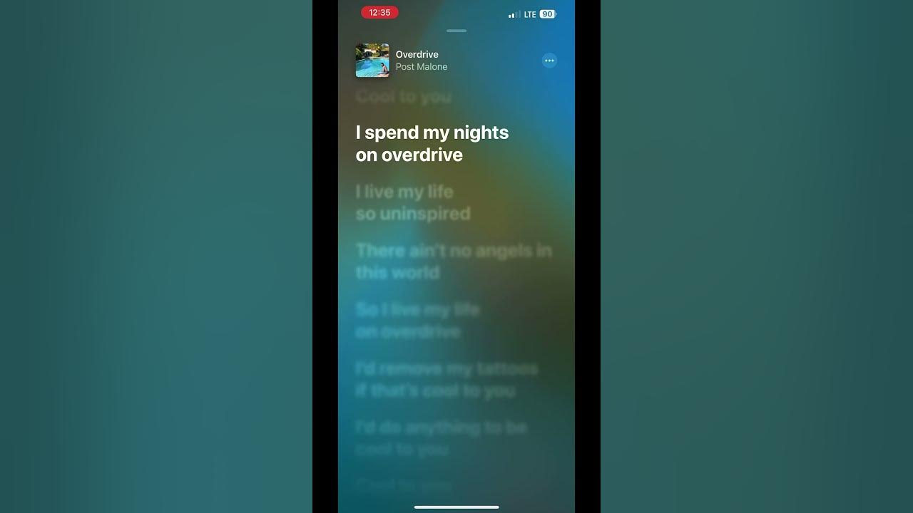 Overdrive | Post Malone (lyrics) #shorts #newmusic