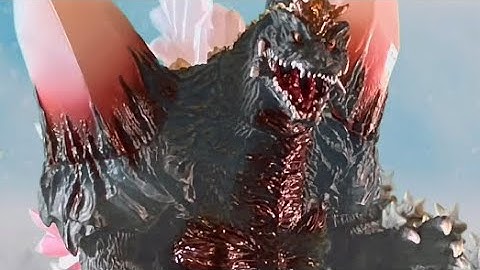 Godzilla vs space Godzilla #stopmotion #godzilla