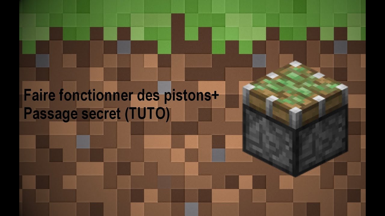 Comment Faire Un Passage Secret 1x1 Minecraft Piston Colant