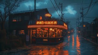 Experience Productive Rainy Nights with 1980s & 90s Chill Lofi Hip Hop Beats | Japanese Old Town Mix