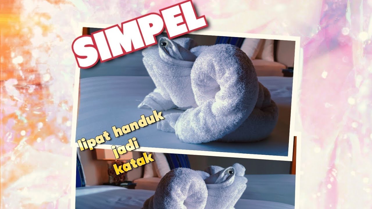 how to fold a frog out of several towelscara melipat katak dari
